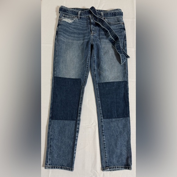 Lucky Brand Sienna Slim Boyfriend Jeans Patchwork Distressed  Size 2/26 - Picture 2 of 16